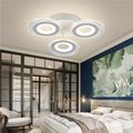 Lustra Led Cercuri 70W Cu 3 Brate 3 Culori+Ir 470 X 85Mm