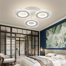 Lustra Led Cercuri 70W Cu 3 Brate 3 Culori+Ir 470 X 85Mm