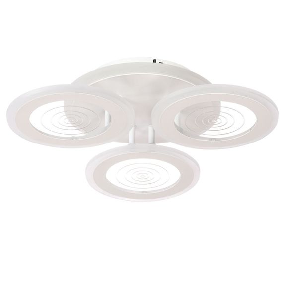 Lustra Led Cercuri 70W Cu 3 Brate 3 Culori+Ir 470 X 85Mm