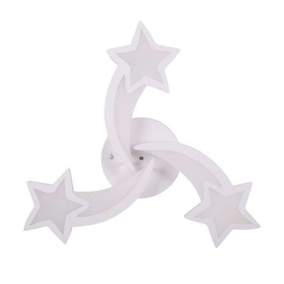 Lustra LED Forma Stea 3 Brate 62W – Dimabila, Telecomanda IR, 3 Temperaturi