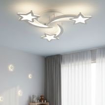 Lustra LED Forma Stea 3 Brate 62W – Dimabila, Telecomanda IR, 3 Temperaturi