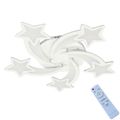 Lustra LED Forma Stea 5 Brate 110W – Dimabila, Telecomanda IR, 3 Temperaturi