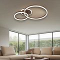 Lustra Led cercuri 95w/5100lm cu Telecomanda 300+500mm