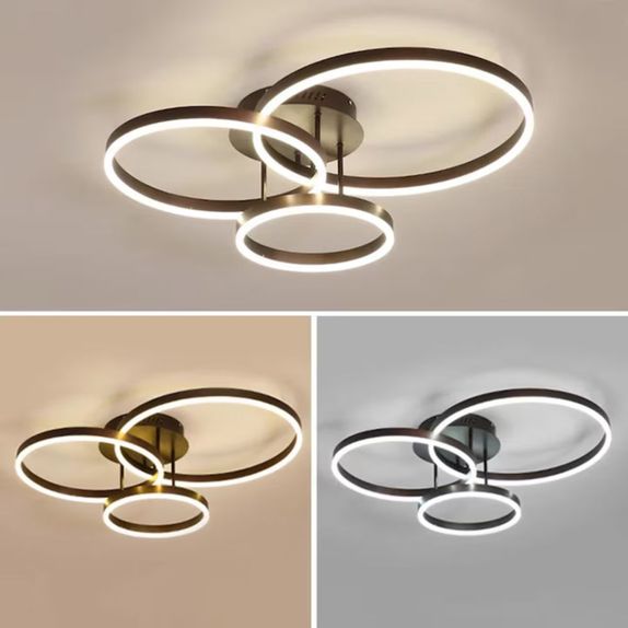 Lustra Led moderna dimabila 85w/4500lm cu Telecomanda 200+300+400mm
