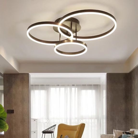 Lustra Led moderna dimabila 85w/4500lm cu Telecomanda 200+300+400mm