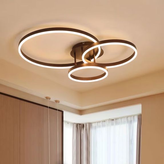 Lustra Led moderna dimabila 85w/4500lm cu Telecomanda 200+300+400mm