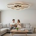 Lustra Led moderna Dimabila 222w/9400lm cu Telecomanda 300*2+400*2+500*2mm