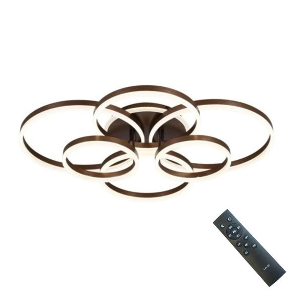 Lustra Led moderna Dimabila 222w/9400lm cu Telecomanda 300*2+400*2+500*2mm