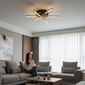 Lustra LED Aplicata 50W – Lumina Reglabila 3000K-6500K, Telecomanda IR, 60cm