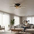 Lustra LED Aplicata 50W – Lumina Reglabila 3000K-6500K, Telecomanda IR, 60cm