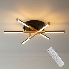 Lustra LED Aplicata 50W – Lumina Reglabila 3000K-6500K, Telecomanda IR, 60cm