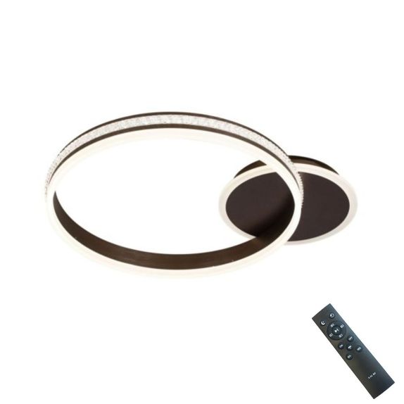 Lustra LED Dormitor Dimabila 100W – 5500lm, Telecomanda, 3 Temperaturi, 50cm