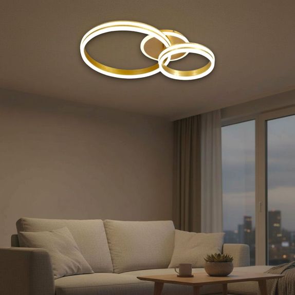 Lustra Led moderna Dimabila 150w/9200lm cu Telecomanda 300+500mm