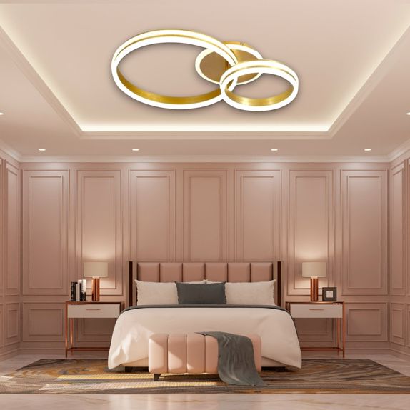 Lustra Led moderna Dimabila 150w/9200lm cu Telecomanda 300+500mm