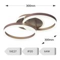 Lustra led 64W cu doua brate si telecomanda 3000/4000/6500K
