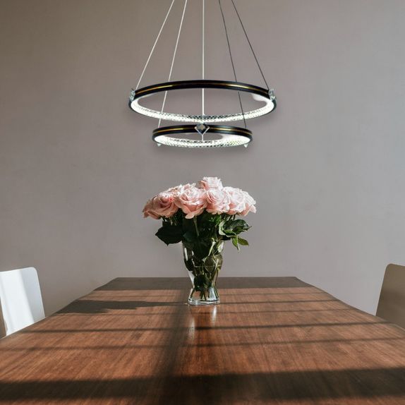 Lustra Led Pe Cablu Ajustabila 85W/3500Lm/3000K/4000K/6500K +Ir 400Mm X 600Mm