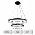 Lustra Led Pe Cablu Ajustabila 85W/3500Lm/3000K/4000K/6500K +Ir 400Mm X 600Mm
