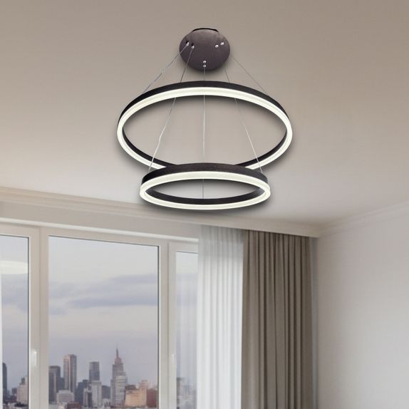 Lustra Led Pe Cablu Ajustabila 165W/7800Lm/3000K/4000K/6500K + Ir 400Mm X 600Mm