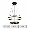 Lustra Led Pe Cablu Ajustabila 165W/7800Lm/3000K/4000K/6500K + Ir 400Mm X 600Mm