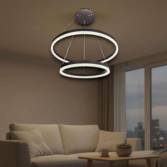Lustra Led Pe Cablu Ajustabila 165W/7800Lm/3000K/4000K/6500K + Ir 400Mm X 600Mm