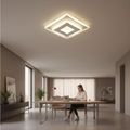 Plafoniera LED Minimalist 34W, 2900lm, 3 Culori de Lumina (CCT), Design Patrat