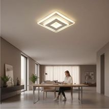 Plafoniera LED Minimalist 34W, 2900lm, 3 Culori de Lumina (CCT), Design Patrat