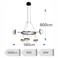 Lustra led 92W 3000K-6500K 9300Lm
