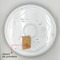 Plafoniera LED Diamond Crystal, 24W (Echivalent 200W), Ø39cm, Design Modern