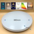 Plafoniera rotunda Led Slim Ø375 mm, 24W=200W, 4000K, lumina naturala