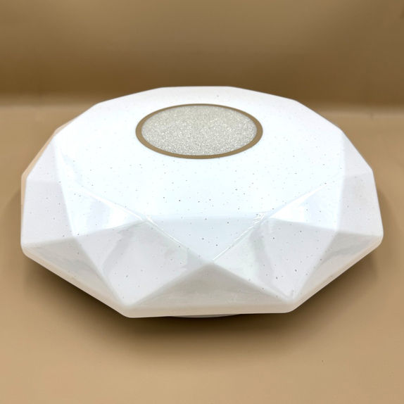 Plafoniera LED diamant cu inel decorativ, Ø400, 24W, 1680Lm, 6500K