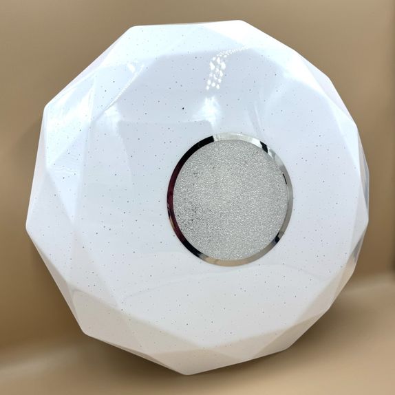 Plafoniera LED diamant cu inel decorativ, Ø400, 24W, 1680Lm, 6500K