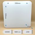 Plafoniera LED Slim Patrata, 24W, Dimensiuni 33x33cm, Montaj pe Tavan