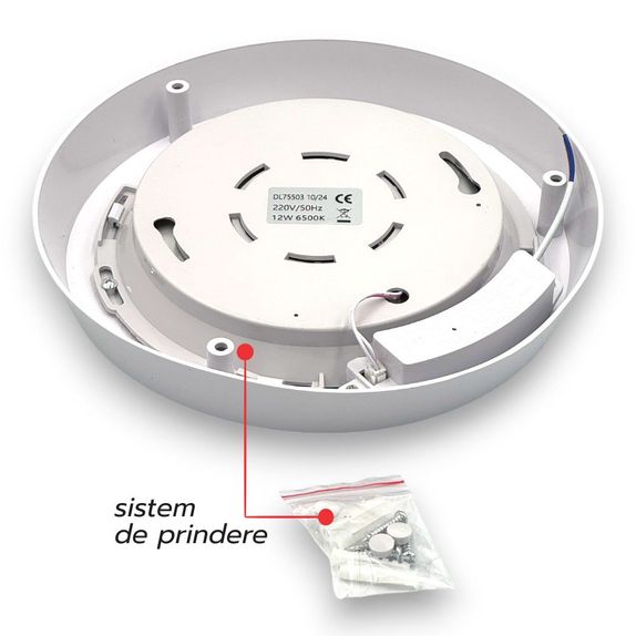 Spot Bucatarie LED Aplicat 12W 6500K