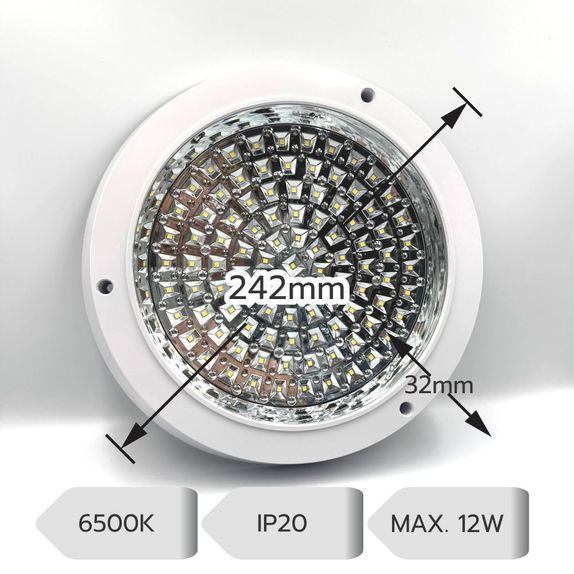 Spot Bucatarie LED Aplicat 12W 6500K