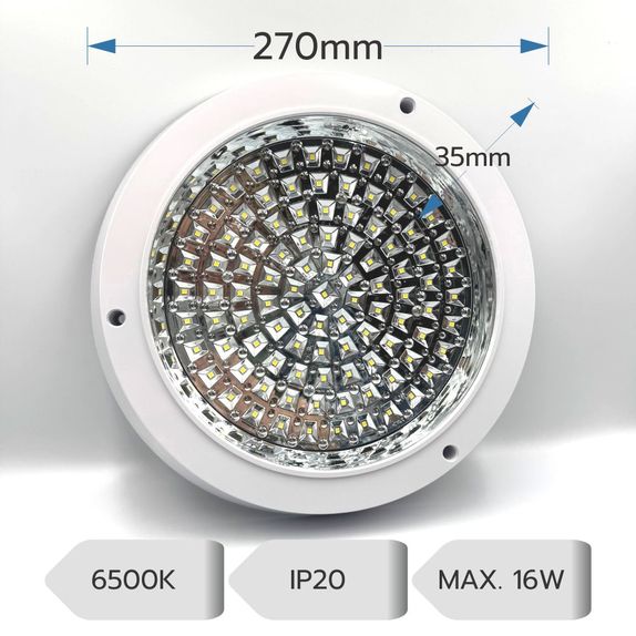 Plafoniera Bucatarie LED Aplicat 16W/6500k/1280lm