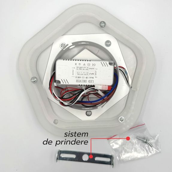 Plafoniera LED Minimalista 45W, Flux Luminos 2900lm, Design Ultra-Compact