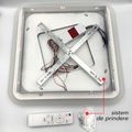Plafoniera LED 96W cu Telecomanda, 6100lm, CCT (3000K-6500K), Ø40cm