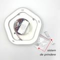 Plafoniera LED High-Lumen 57W, 4200lm, Lumina Reglabila, Design Cubist