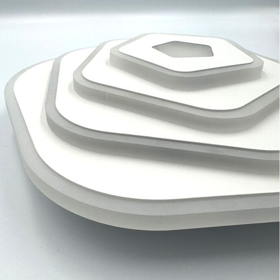 Plafoniera LED High-Lumen 57W, 4200lm, Lumina Reglabila, Design Cubist