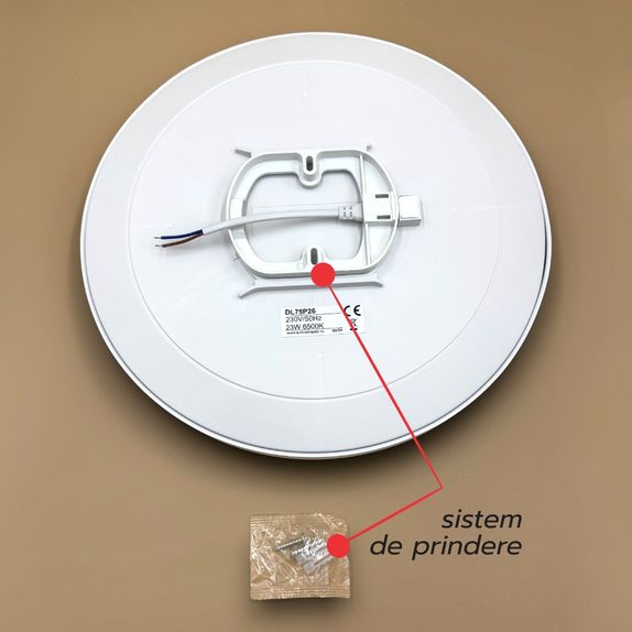 Plafonieră LED Circulară 23W, Ø30cm, IP40, Lumină Rece (6500K)