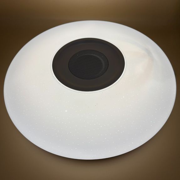Plafoniera led smart cu muzica, Ø390, 24W, RGB+W