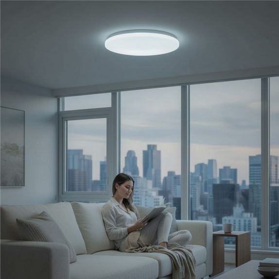 Plafoniera LED Milky cu Dispersor Opal, 18W (Echivalent 120W), Lumina Soft