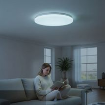 Plafoniera LED Milky-White, 24W (Echivalent 200W), Dispersie Omogena