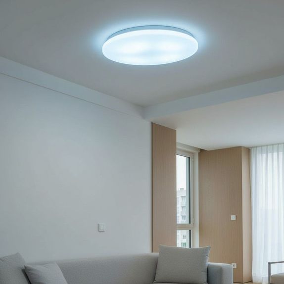 Plafoniera LED Milky-White, 24W (Echivalent 200W), Dispersie Omogena