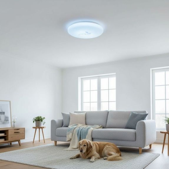 Plafoniera LED Flower Shape, 18W (Echivalent 120W), Ø30cm, Lumina Rece