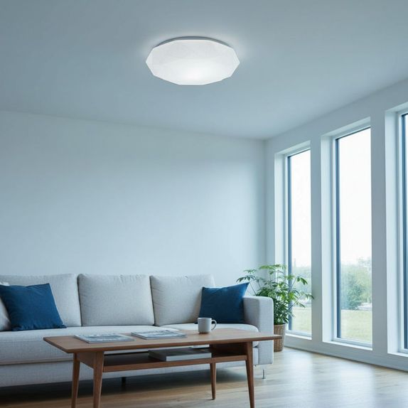 Plafoniera LED Diamond Crystal, 24W (Echivalent 200W), Ø39cm, Design Modern