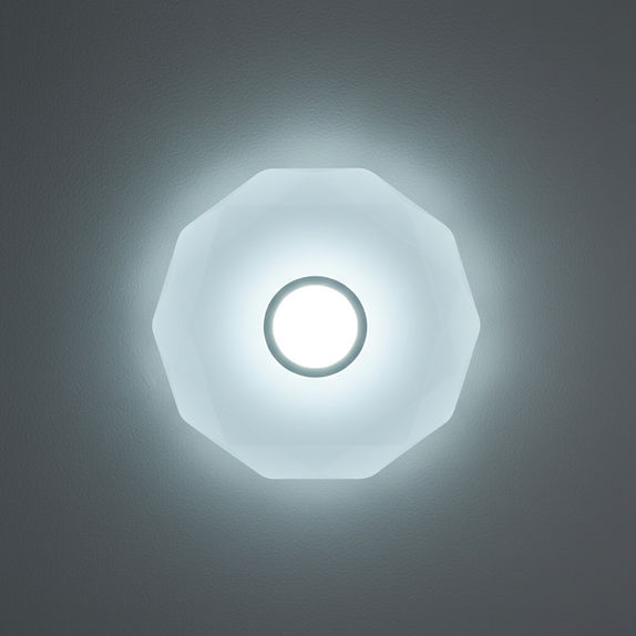 Plafoniera LED diamant cu inel decorativ, Ø400, 24W, 1680Lm, 6500K