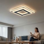 Plafoniera LED Puternica 76W, 5450lm, CCT (3 in 1), pentru Living si Birou