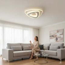 Plafoniera LED Ambientala 48W, Design Subtire, 3 Culori de Lumina Selectabile