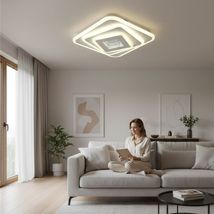 Plafoniera LED 96W cu Telecomanda, 6100lm, CCT (3000K-6500K), Ø40cm